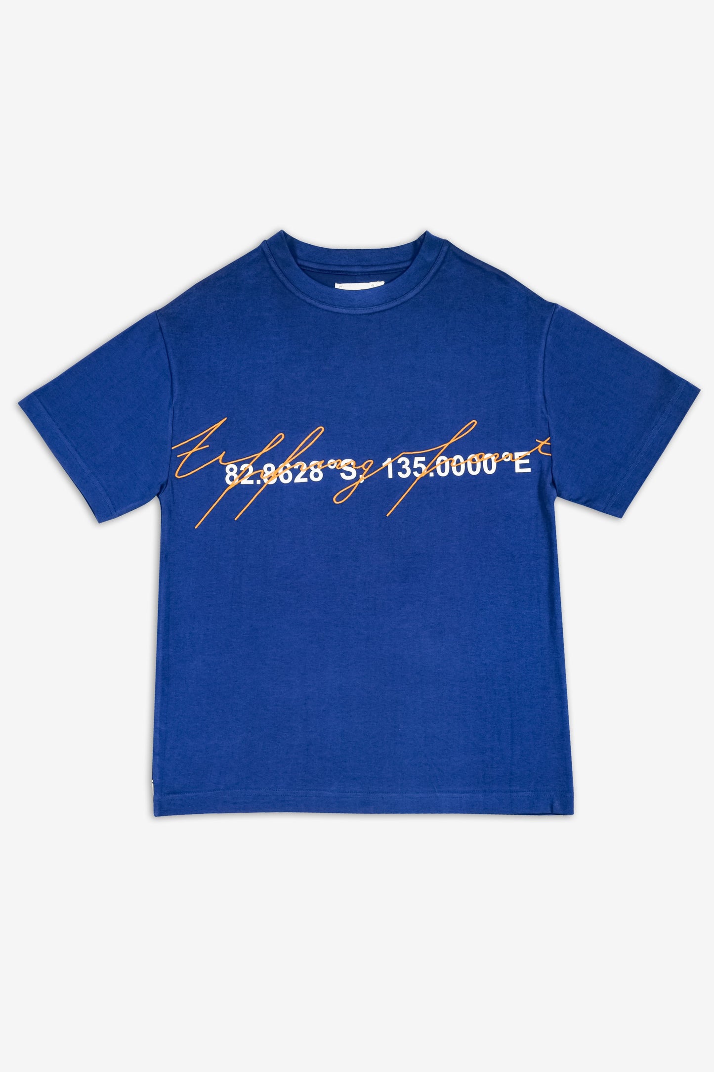 Penguin Print T shirt - Estate Blue