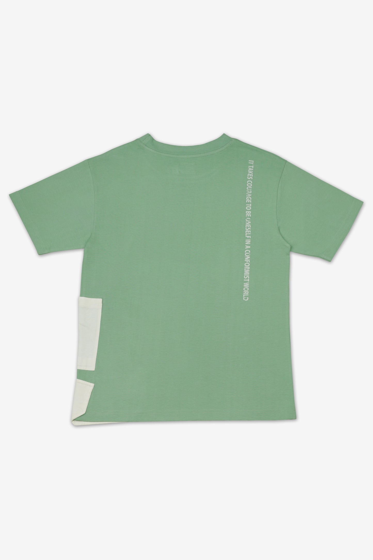 Pocket Unisex Oversize T shirt - Quiet Green