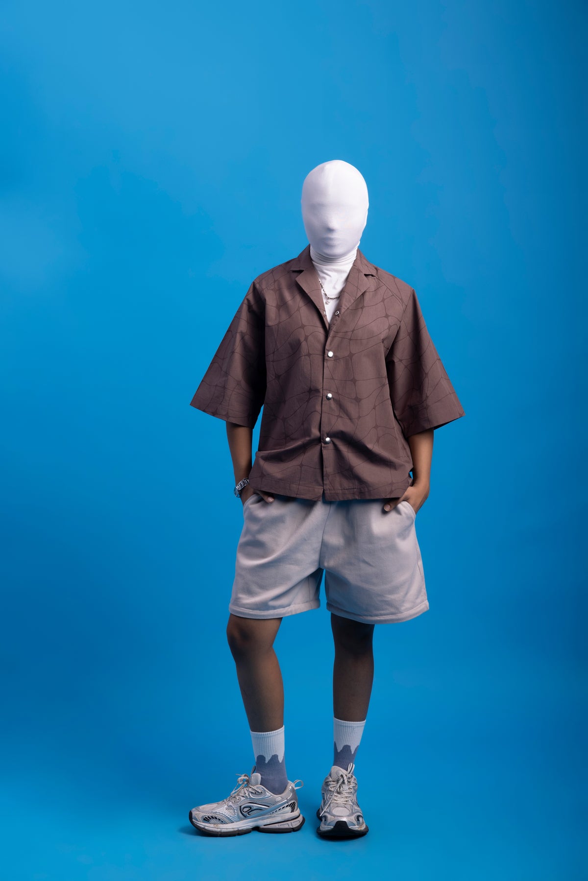 Fishing Net Shirt- Deep umber