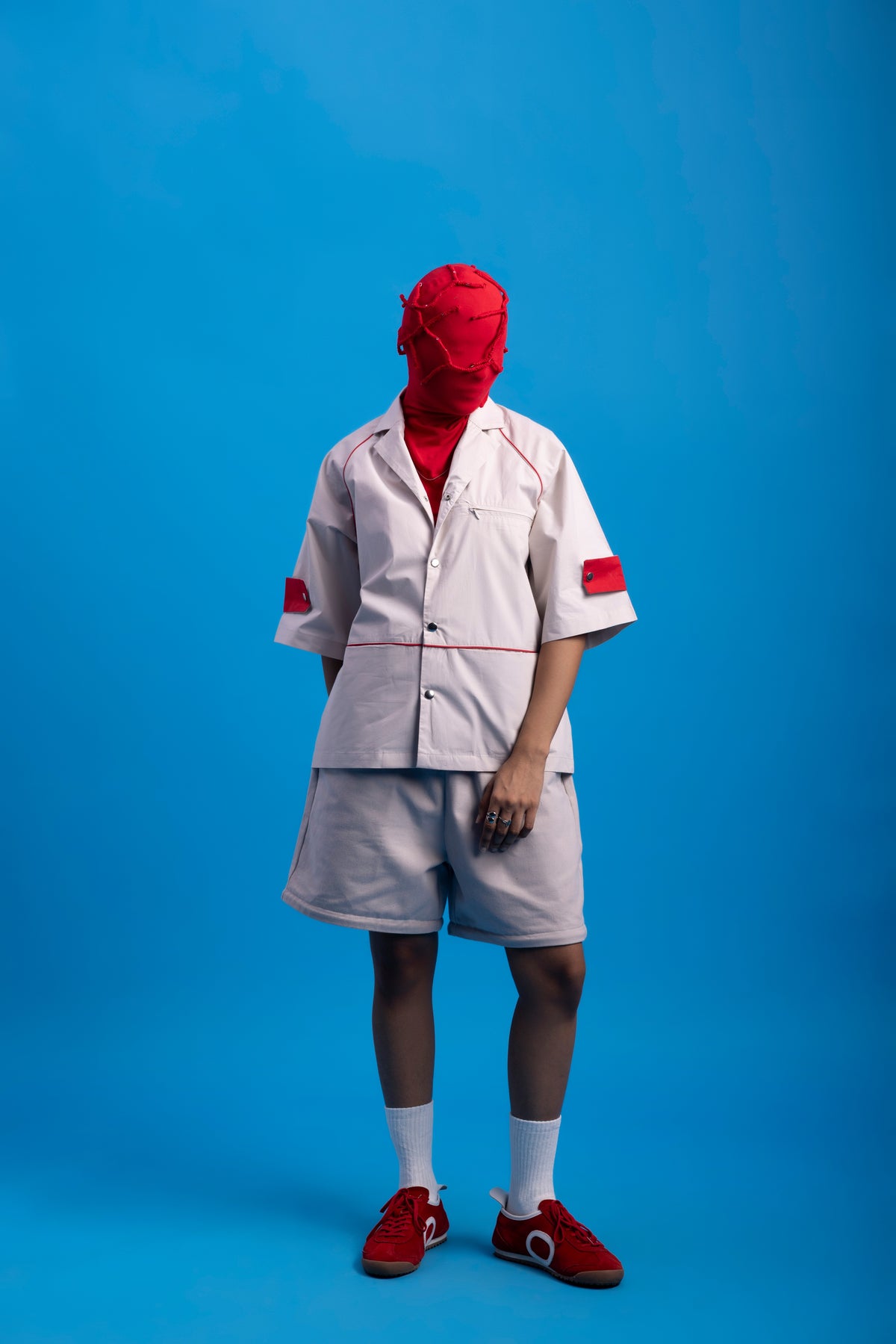 Zipper Pocket Shirt-  Bleached sand