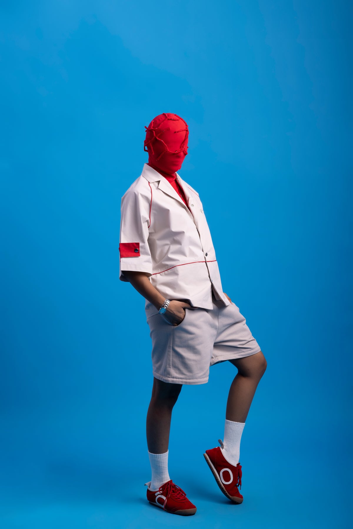 Zipper Pocket Shirt-  Bleached sand