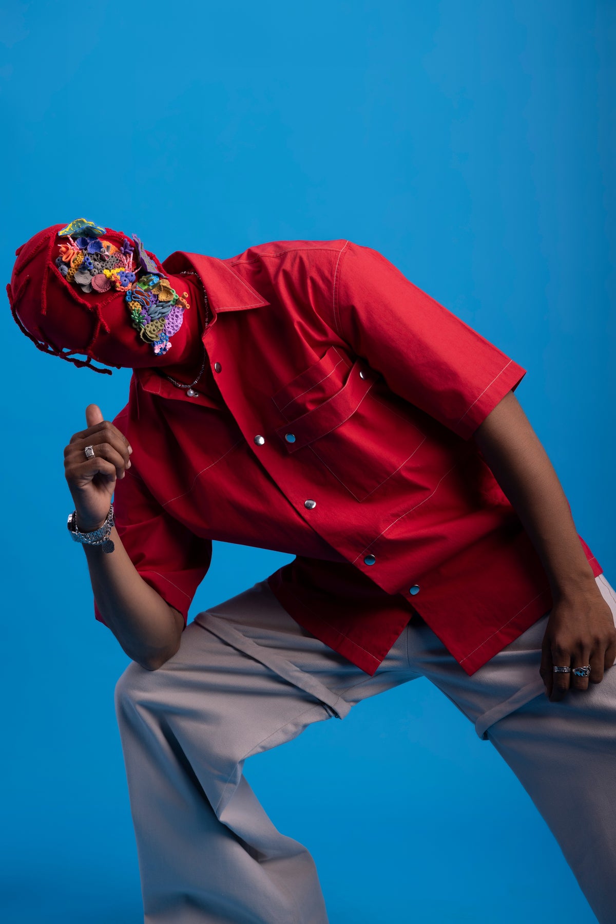 Panel Shirt- :Reef Red