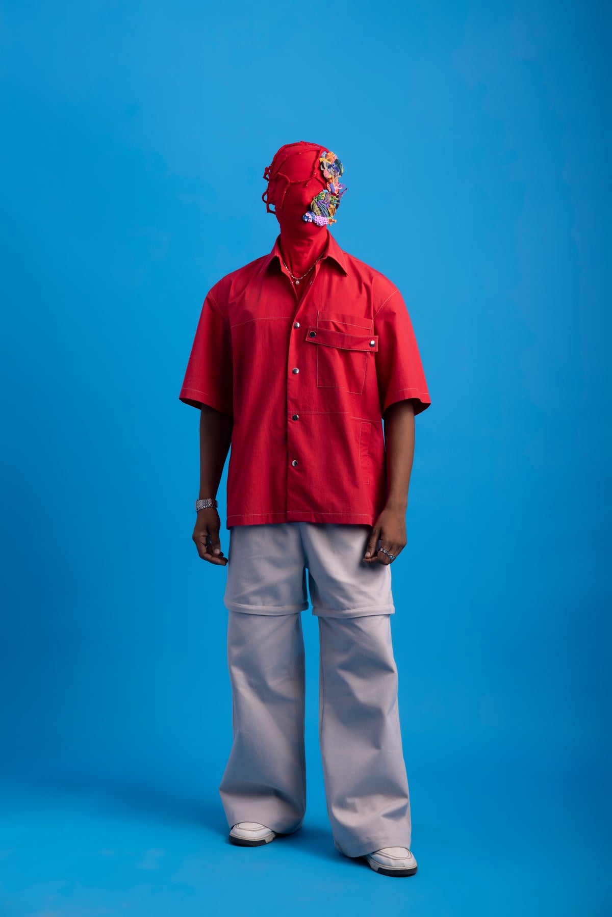 Panel Shirt- :Reef Red