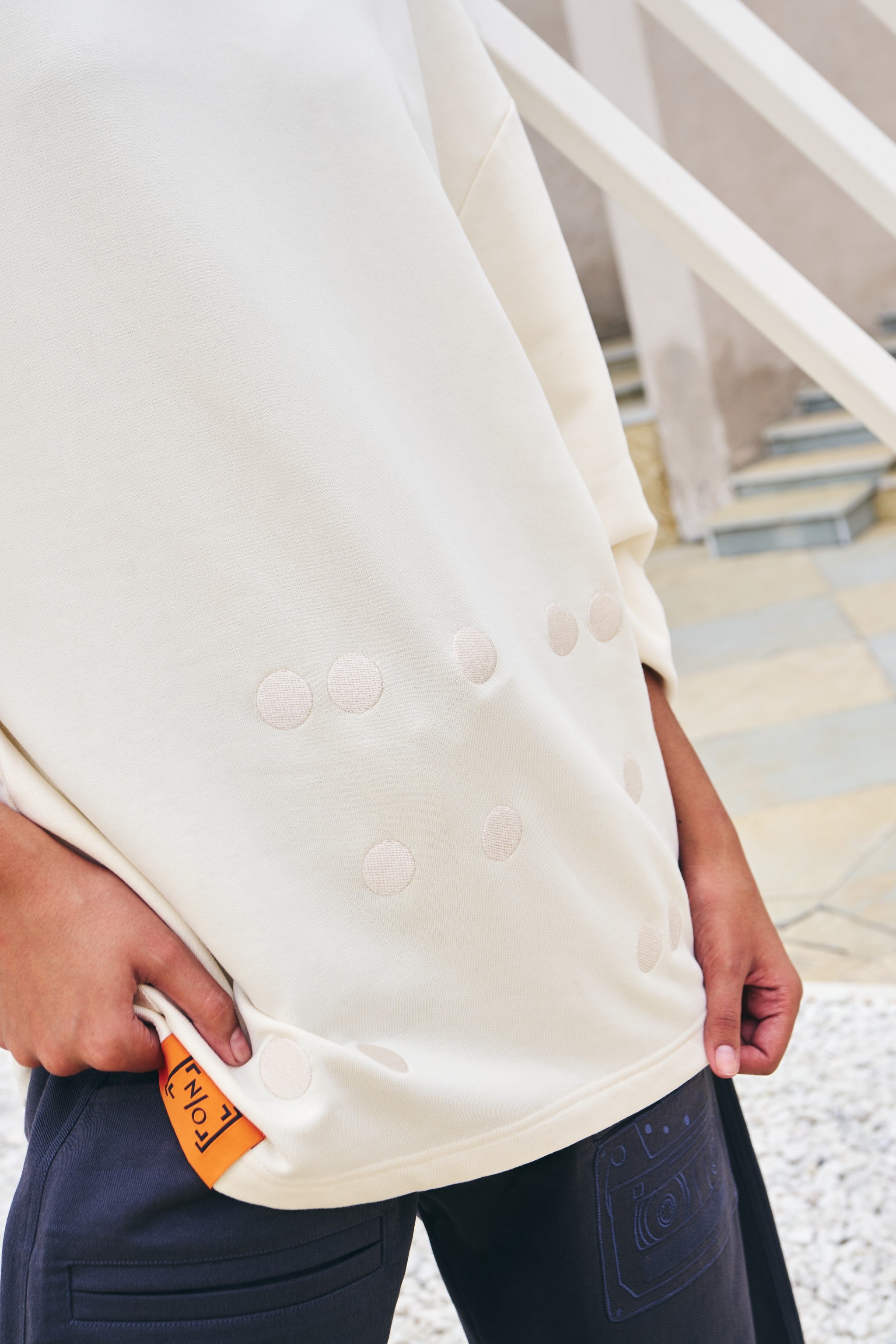 Feel to Be Understood Hoodie - Antique White thumbnail 4