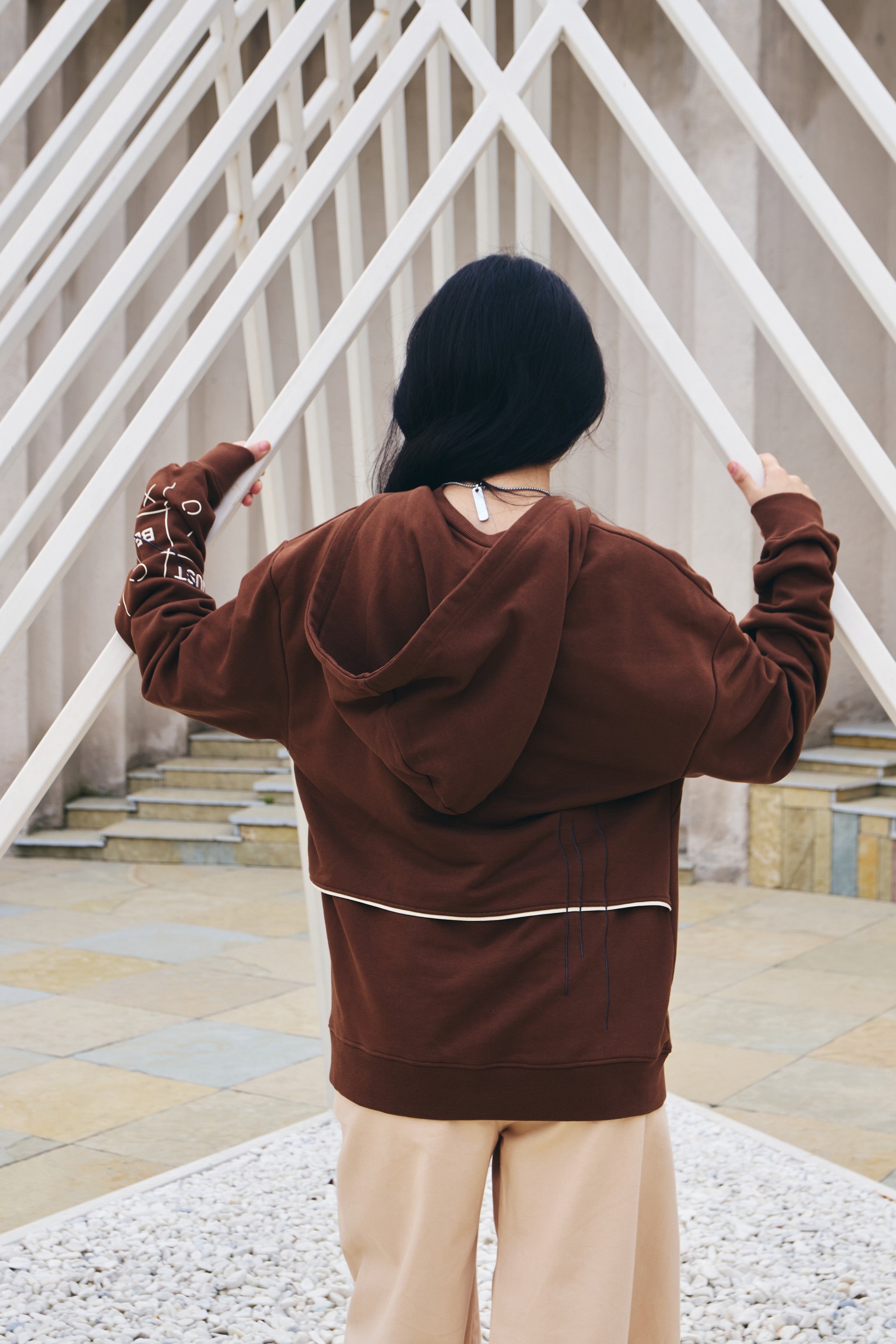 Just Be You Hoodie - Bison Brown image 2