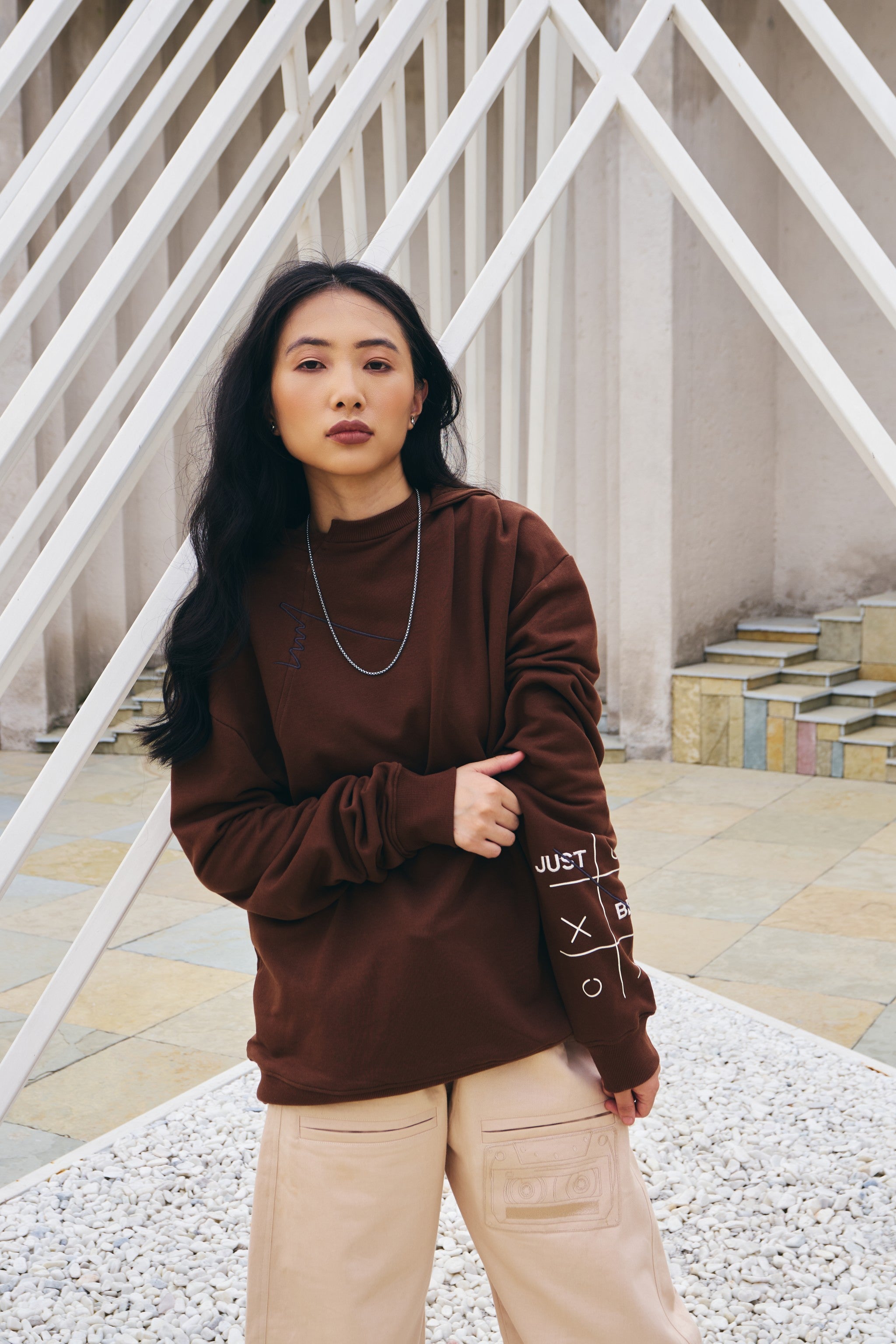 Just Be You Hoodie - Bison Brown image 3