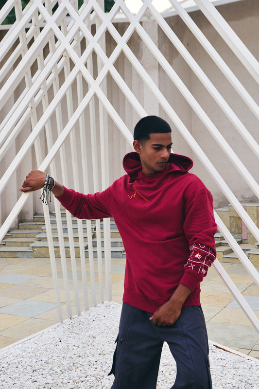 Just Be You Hoodie - Rio Red