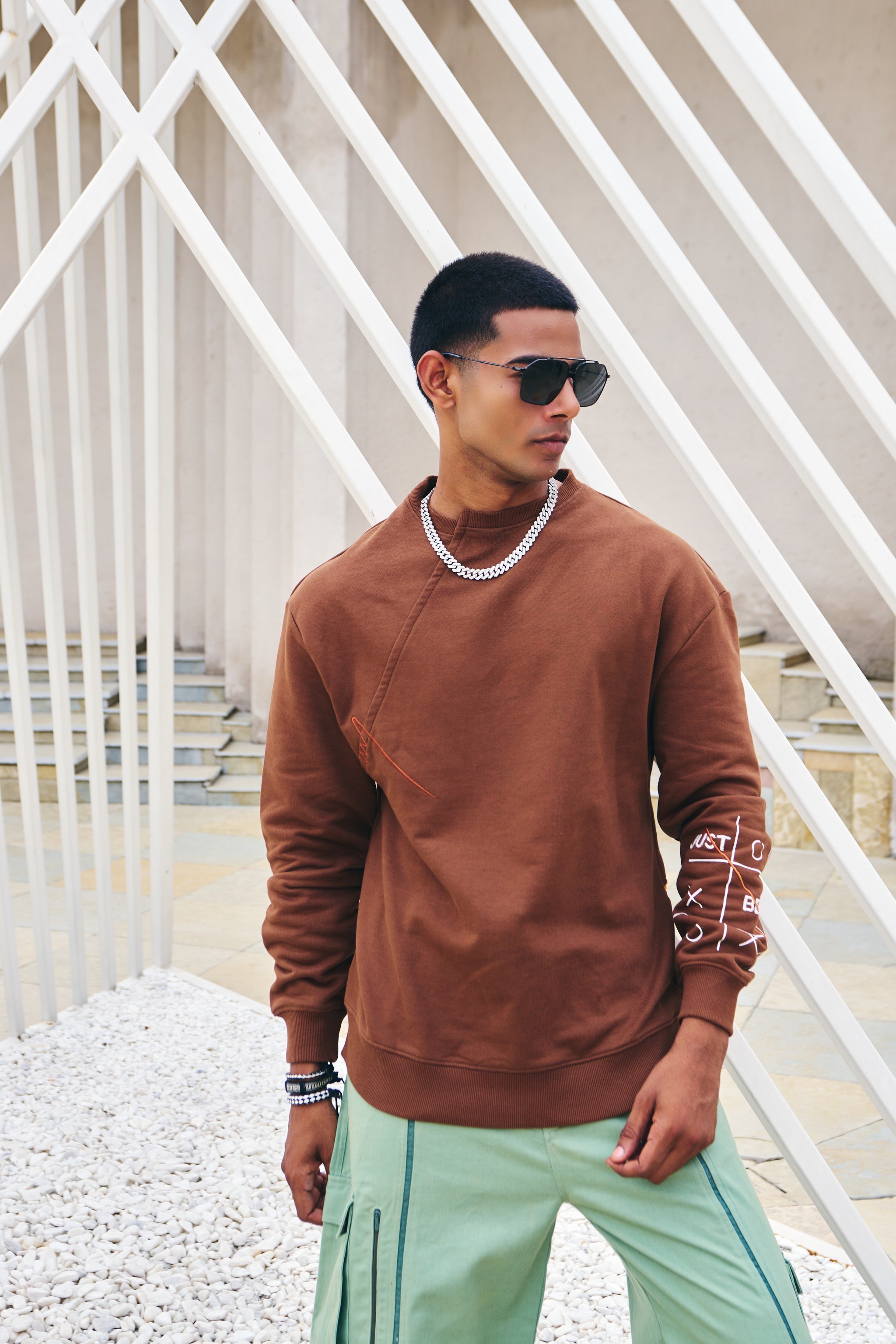 Just Be You Sweatshirt - Bison Brown image 3