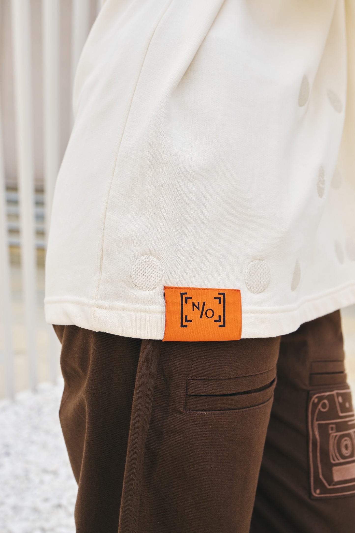 NBYO Embroidered Sweatshirt - Antique White