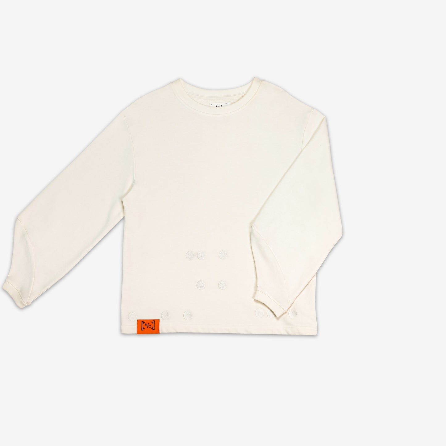 NBYO Embroidered Sweatshirt - Antique White