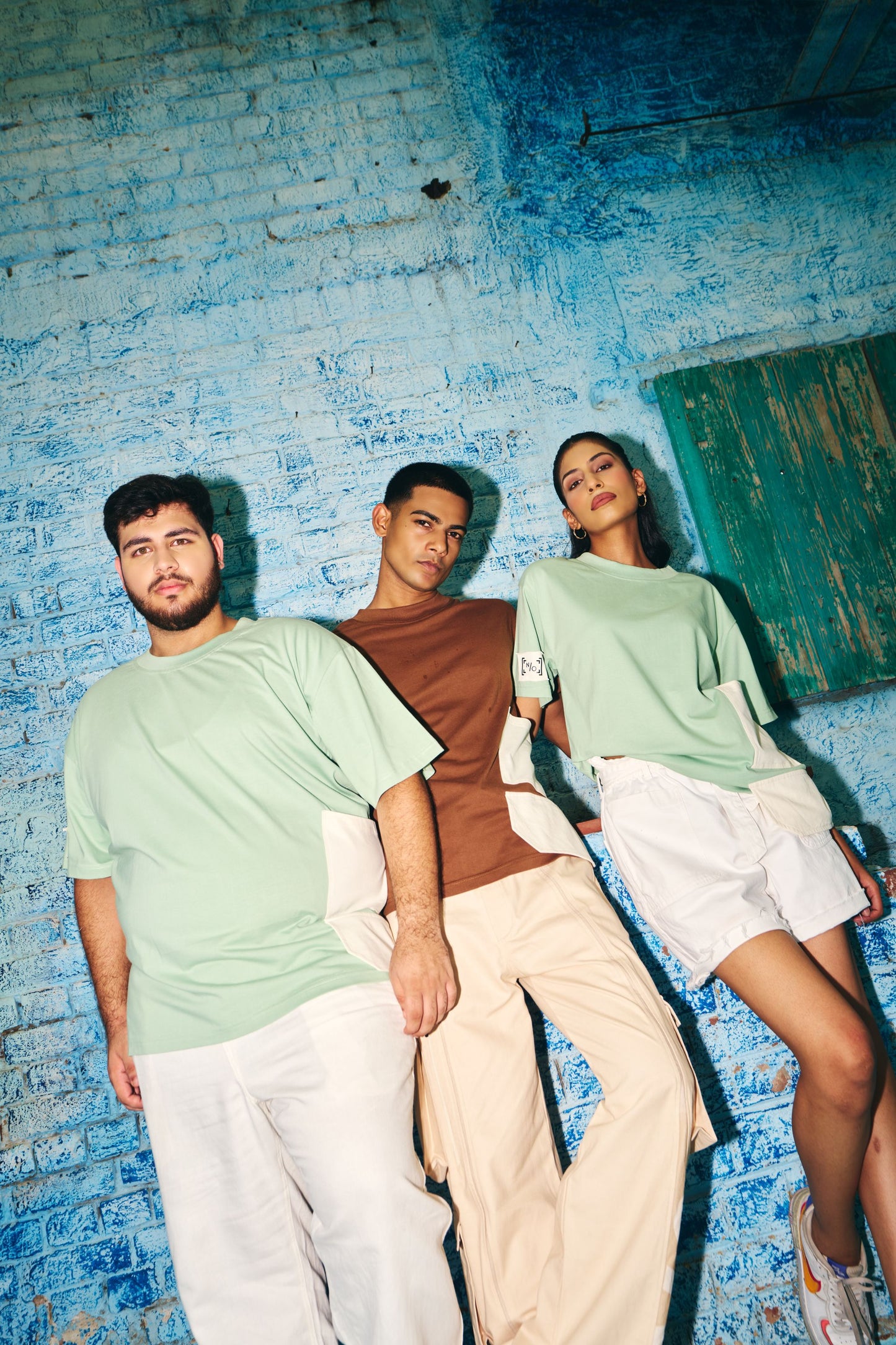 Pocket Unisex Oversize T shirt - Quiet Green