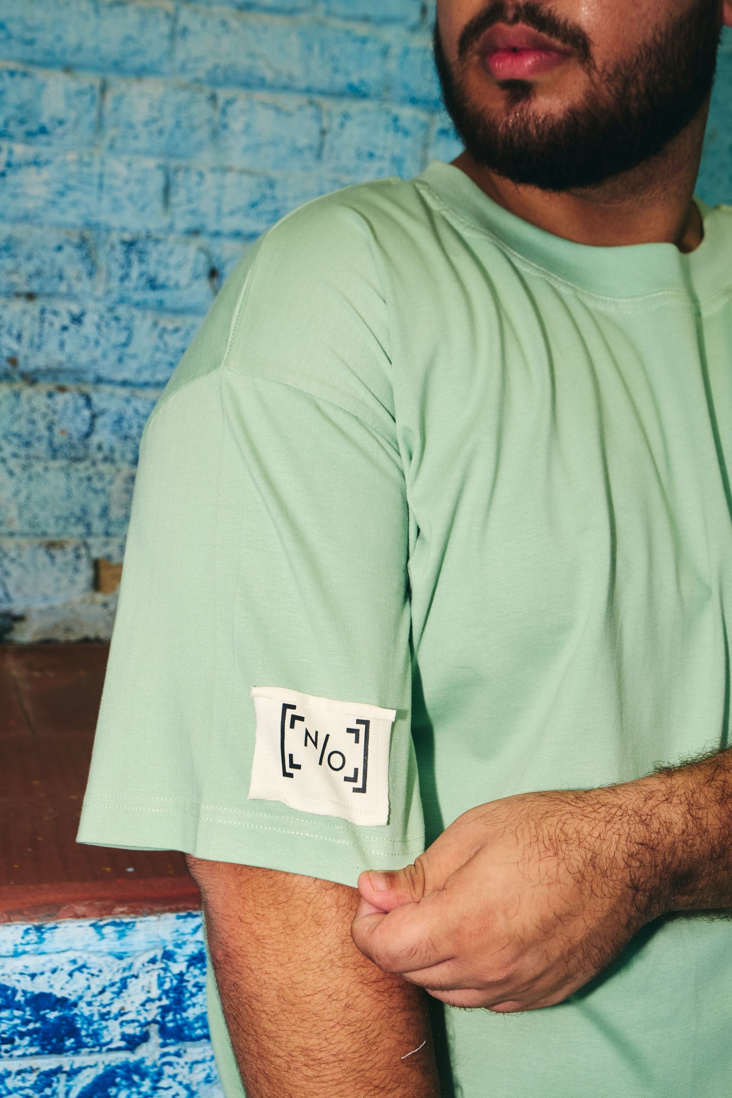 Pocket Unisex Oversize T shirt - Quiet Green