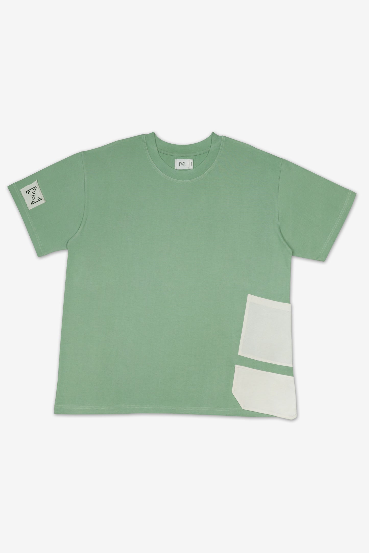 Pocket Unisex Oversize T shirt - Quiet Green