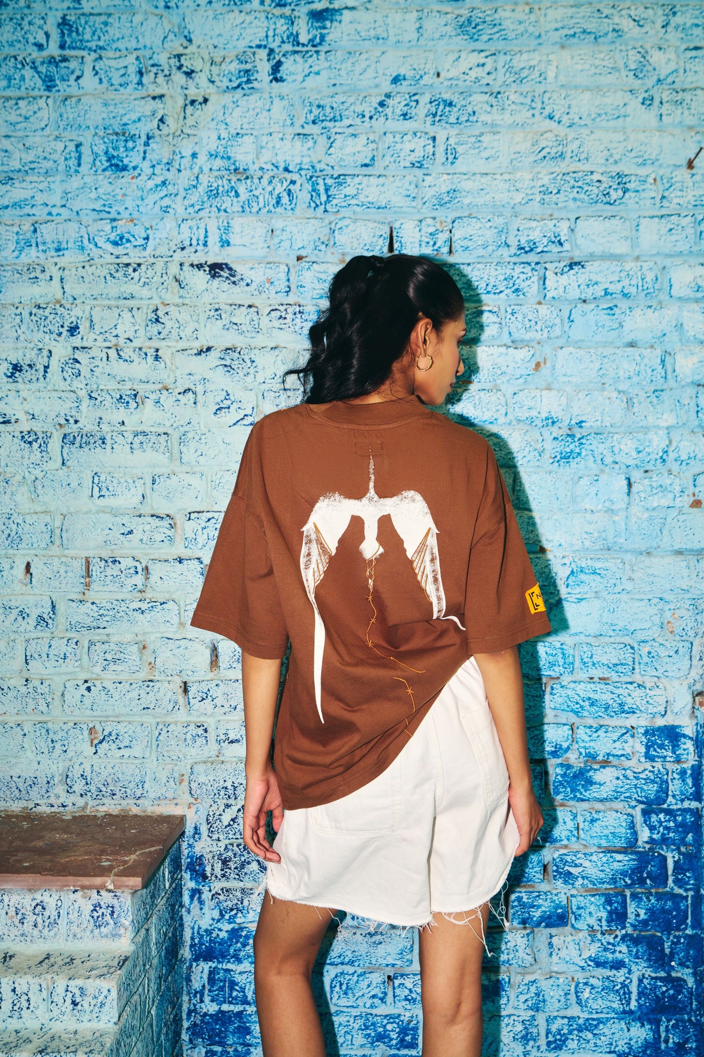 Rapture Bird T shirt - Rich Bison Brown