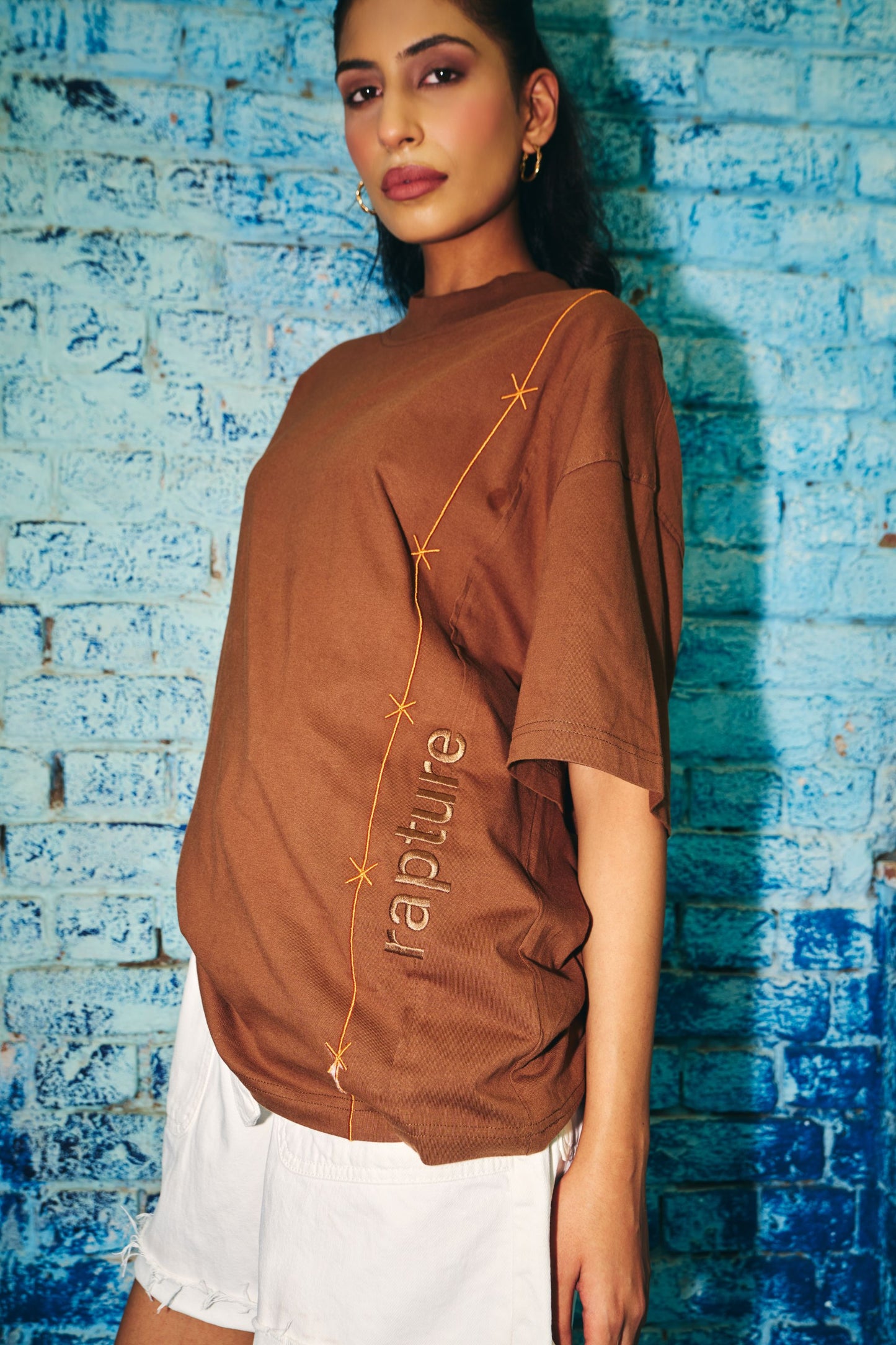 Rapture Bird T shirt - Rich Bison Brown