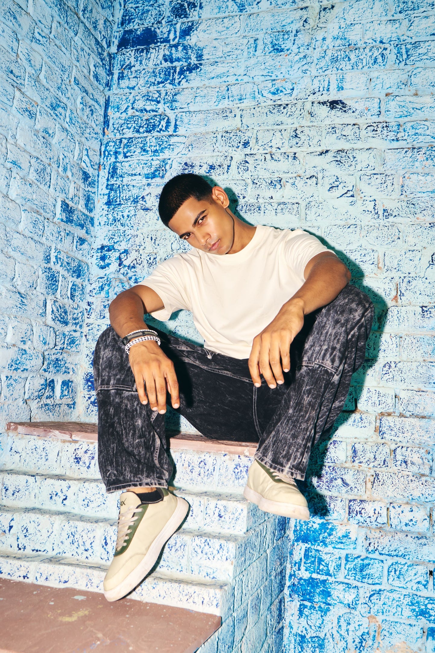 Triangle cut T shirt - Ancient White