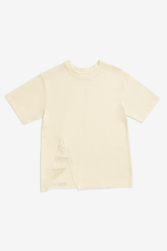 Triangle cut T shirt - Ancient White