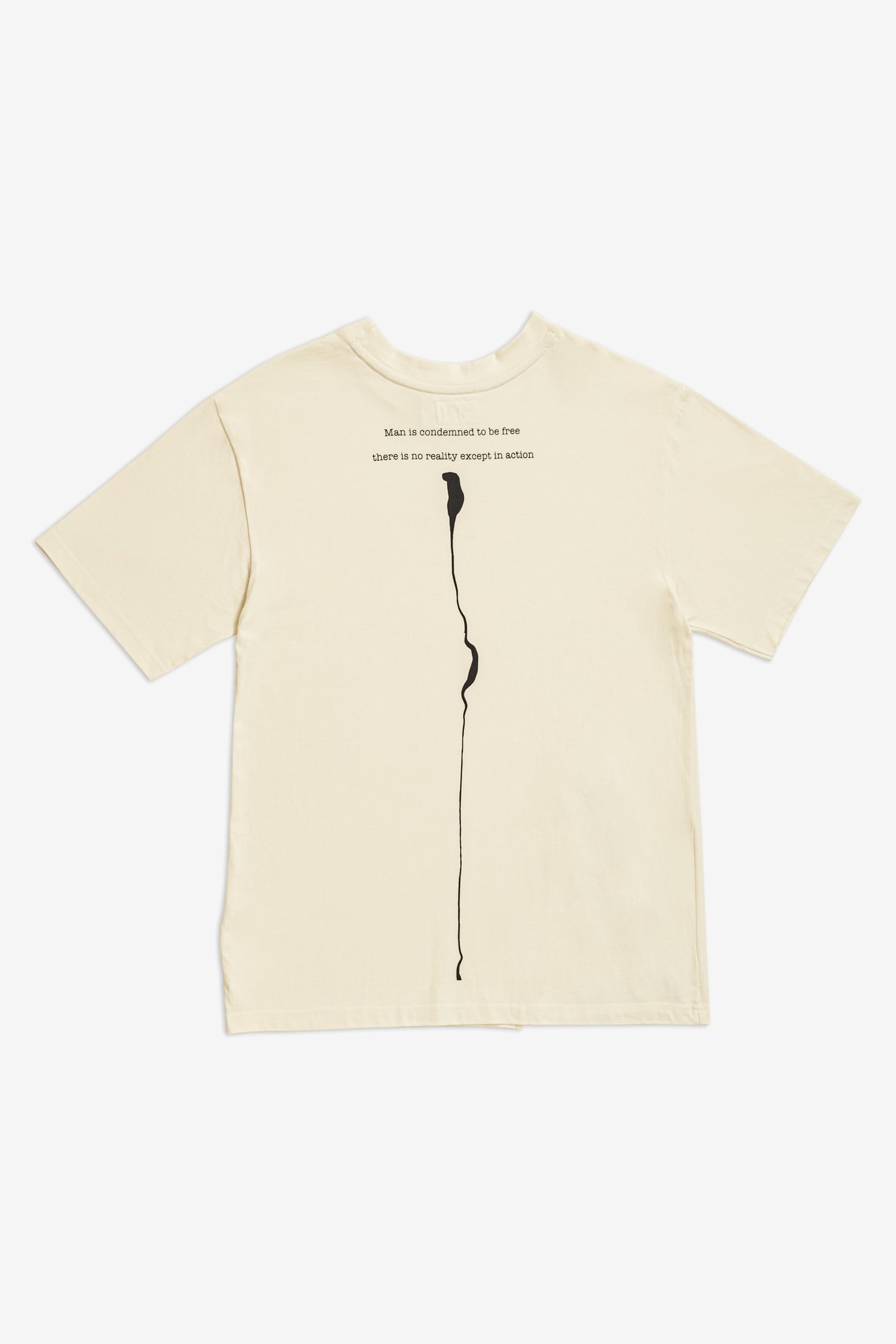 Triangle cut T shirt - Ancient White